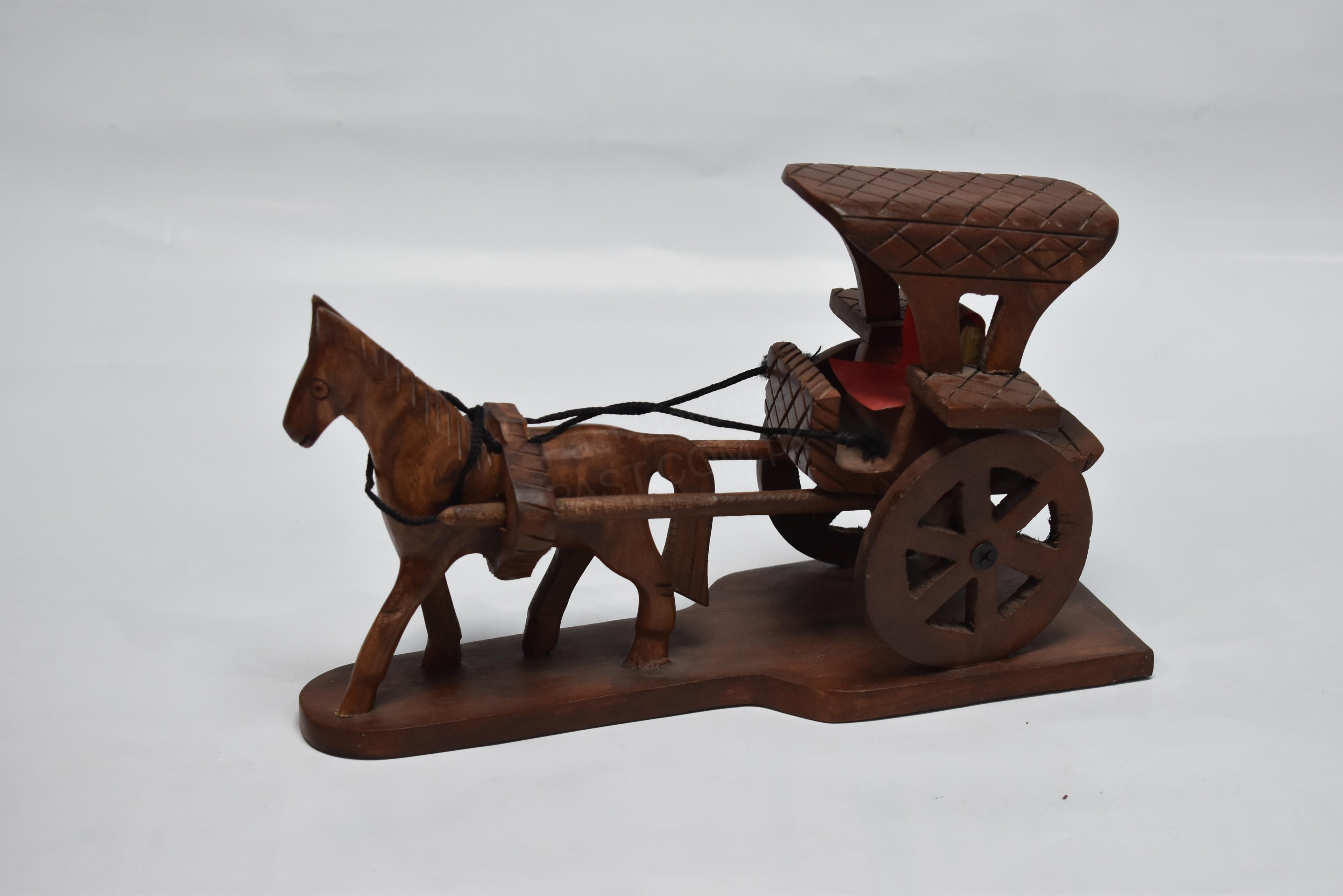 Wooden Horse Buggy Model