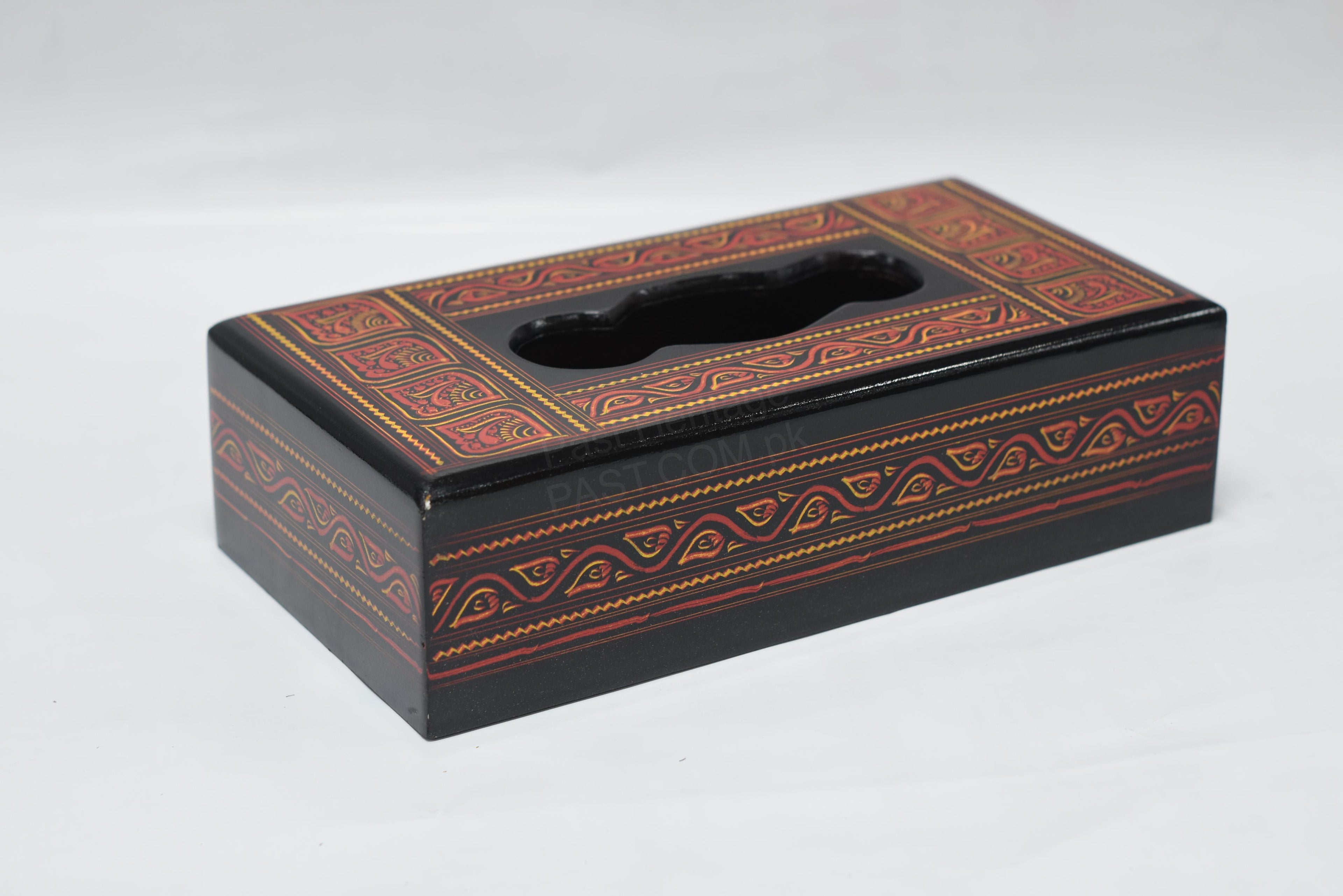 Hand-Painted Wooden Tissue Box Cover