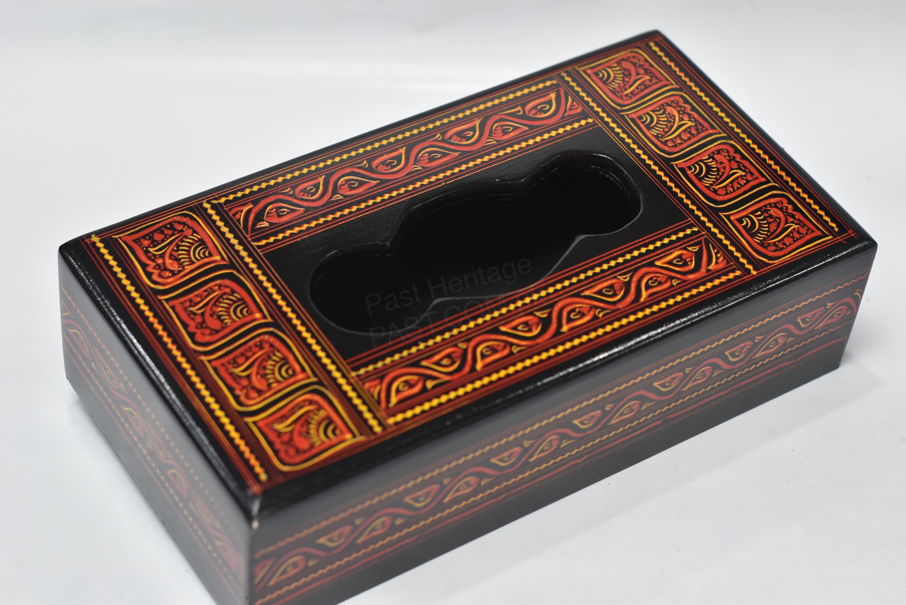 Hand-Painted Wooden Tissue Box Cover