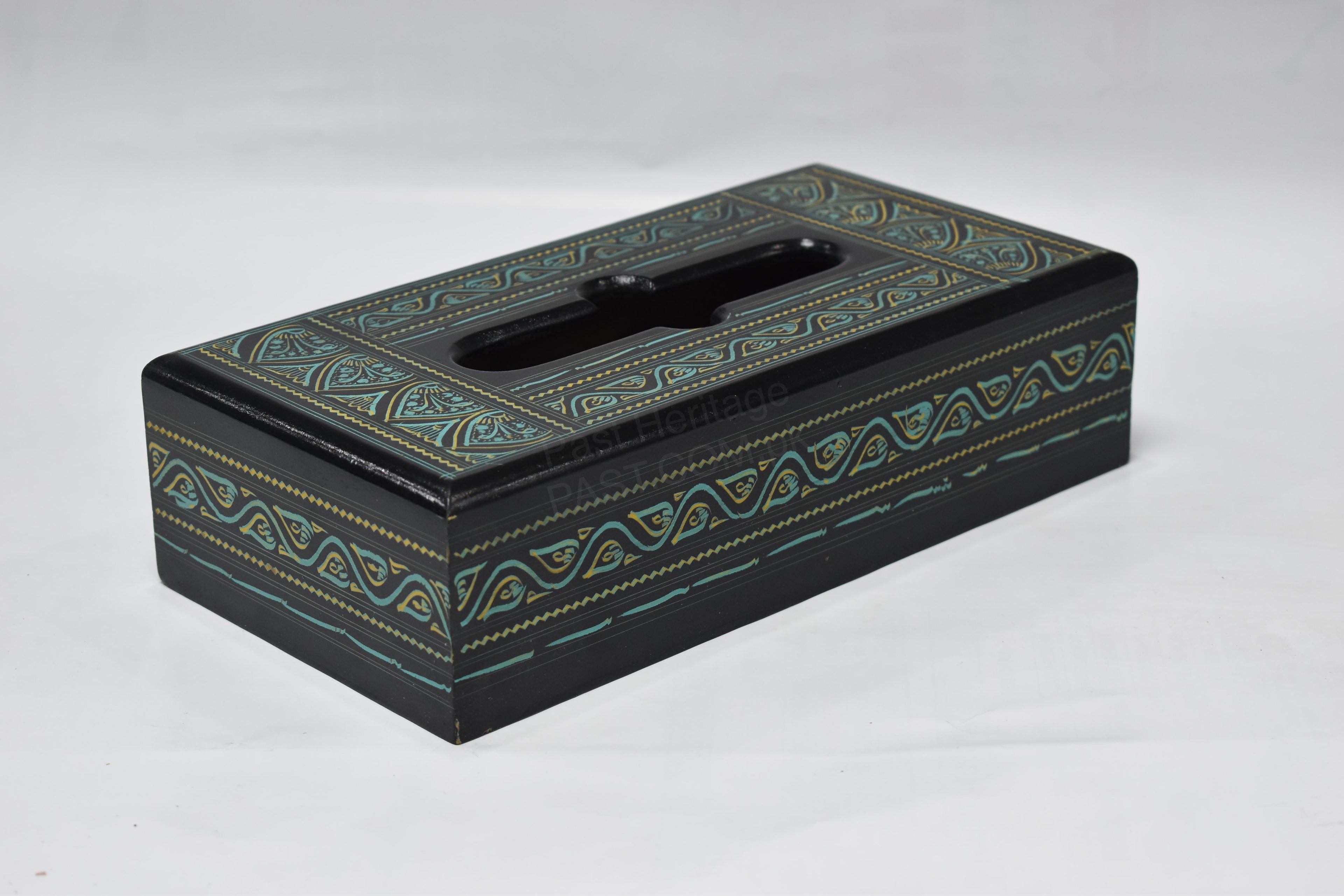 Hand-Painted Wooden Tissue Box Cover