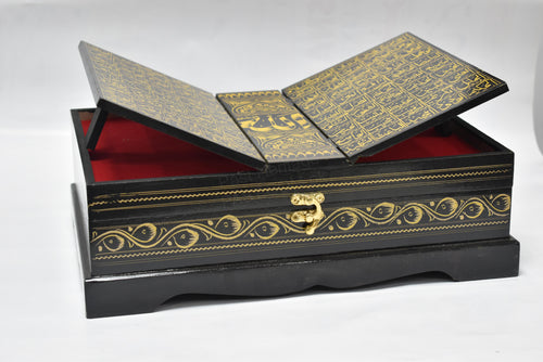 Black Naqshi 2-in-1 Quran Box