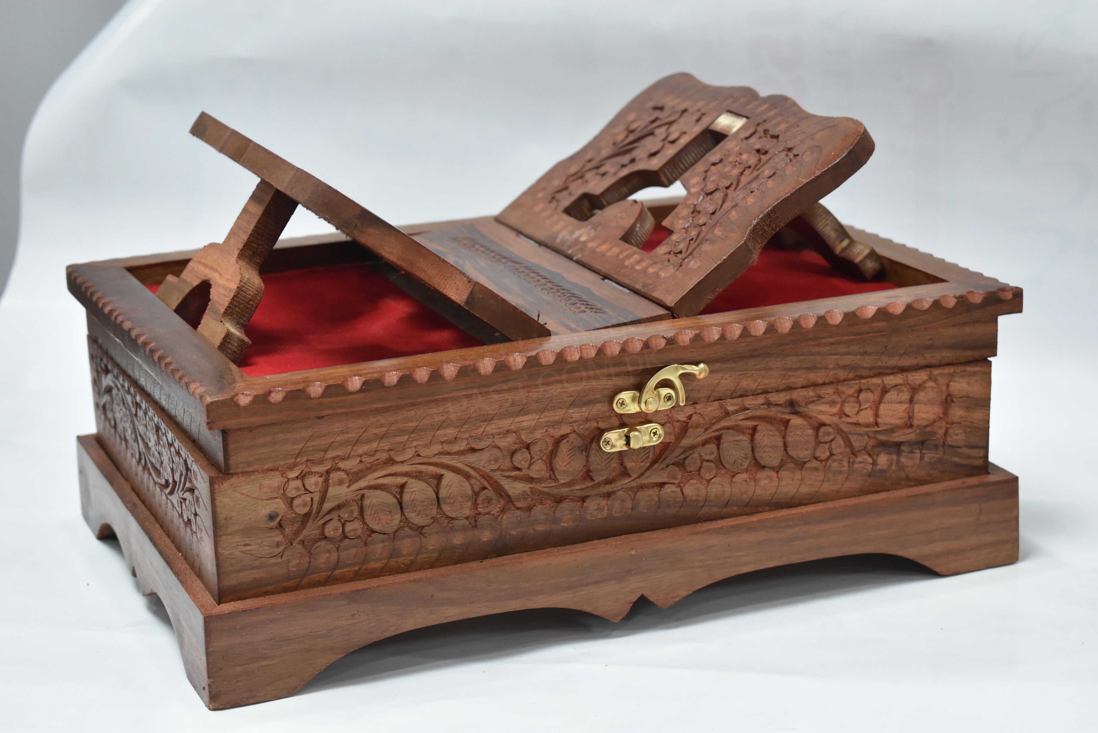 Handcrafted 2-in-1 Quran Box and Rehaal