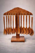Wooden Spoon Set with Stand