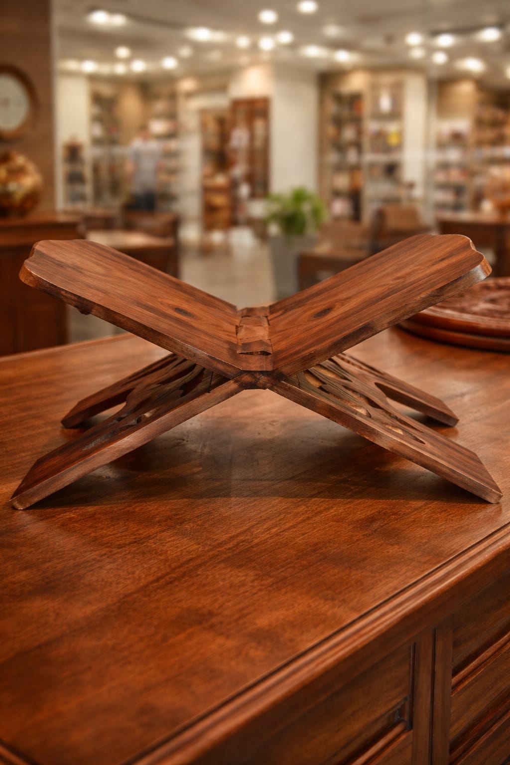 Handcrafted Wooden Quran Rail (Rehal)