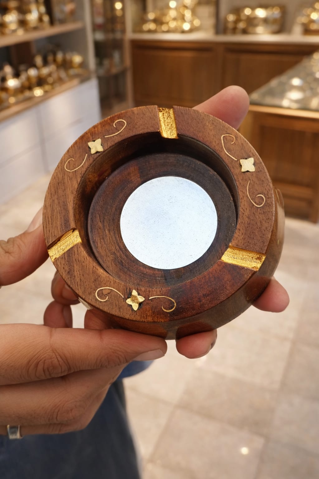 Wooden Ashtray Handcrafted