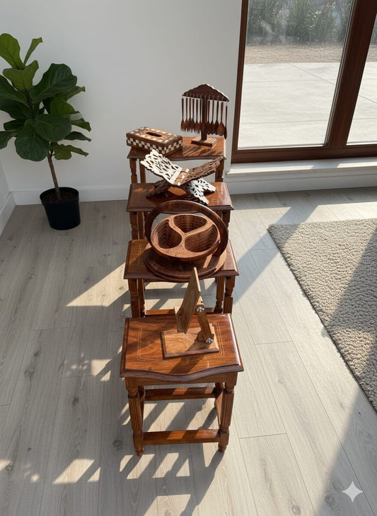 Premium Wooden Home Essentials Deal – Complete Wooden Combo Set