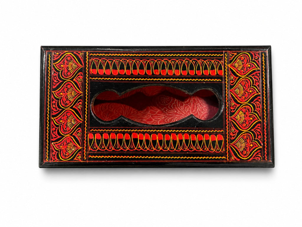 Hand-Painted Wooden Tissue Box Cover