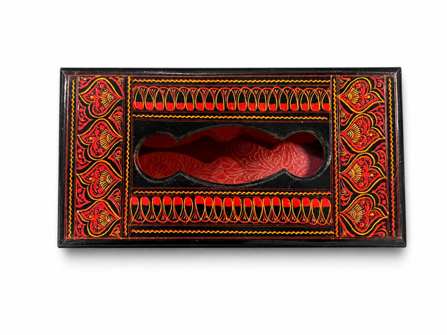 Hand-Painted Wooden Tissue Box Cover