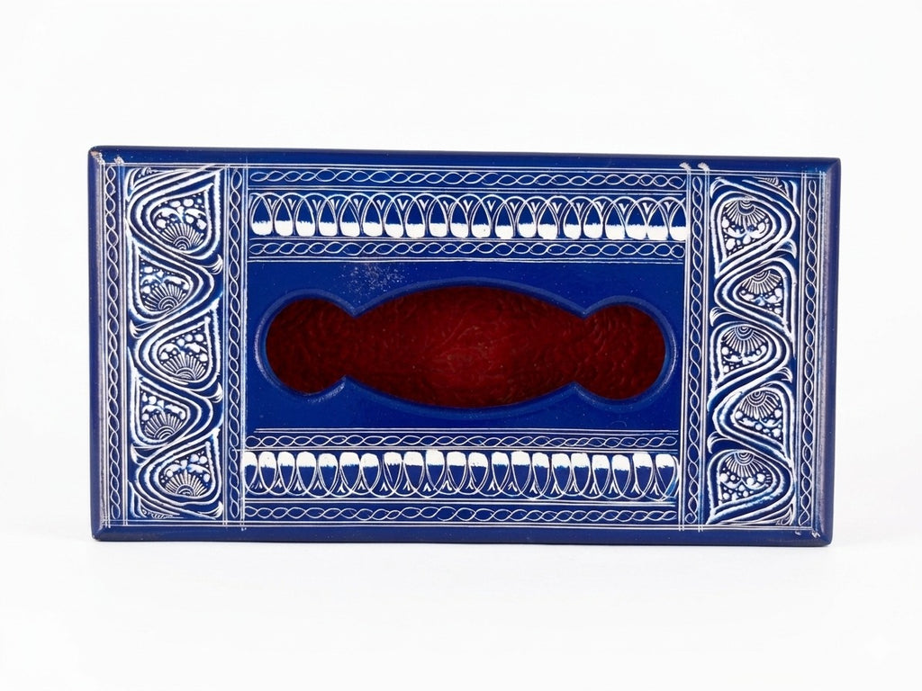 Hand-Painted Wooden Tissue Box Cover