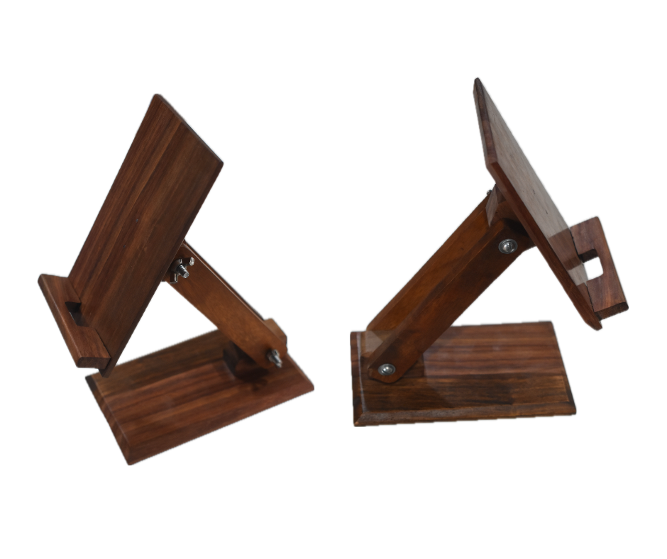 Premium Handmade Wooden Mobile Stand for Mobile