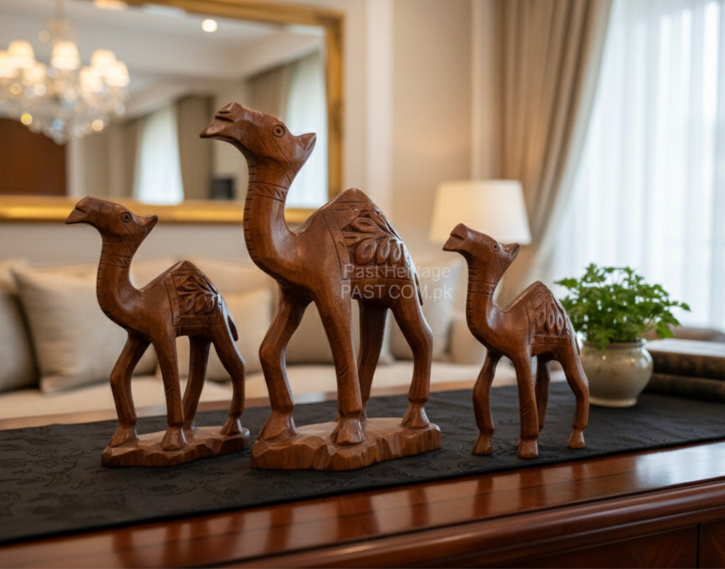 Premium Solid Wood Camel Set