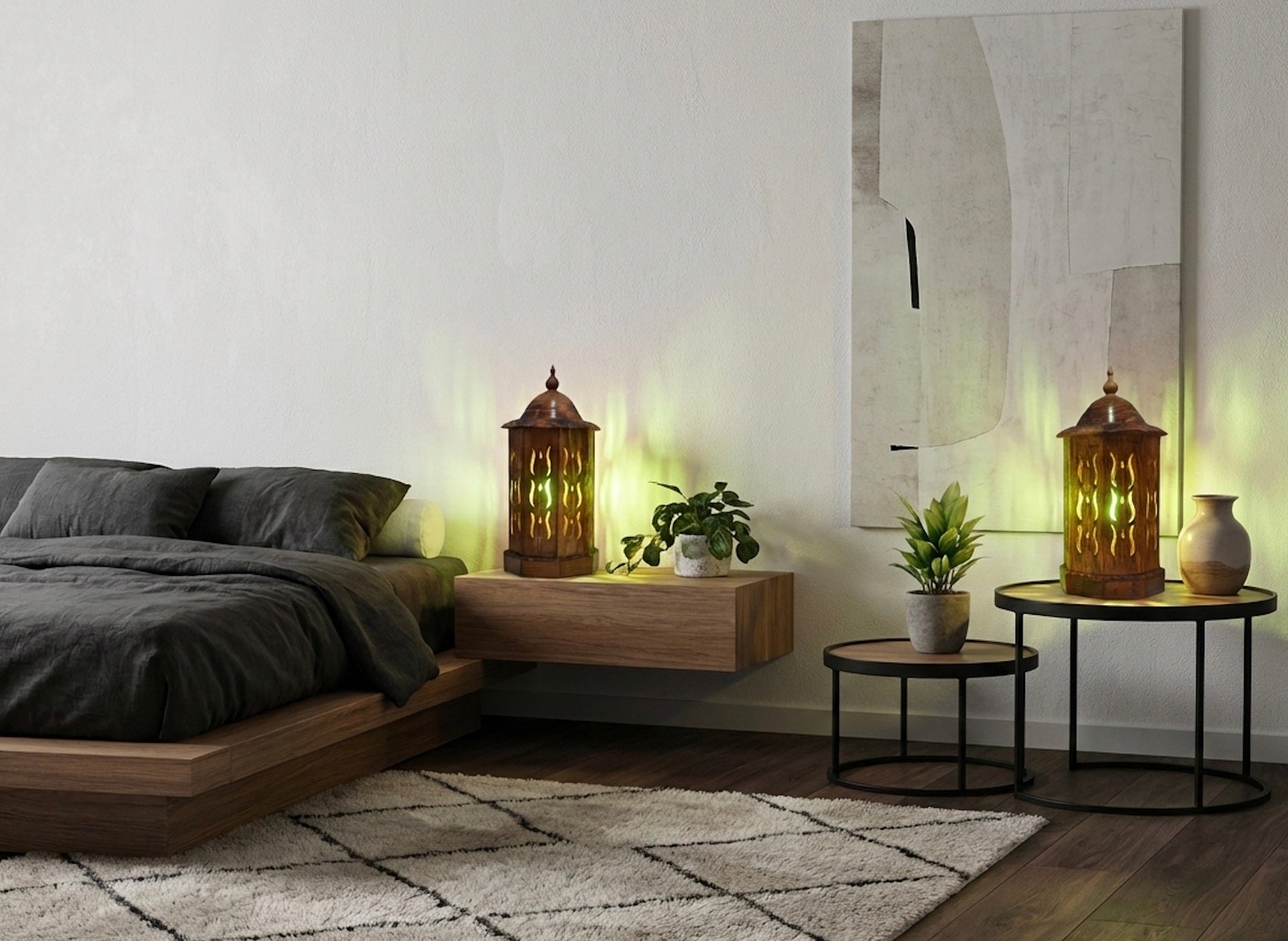 Handcrafted Solid Wood Executive Lamp