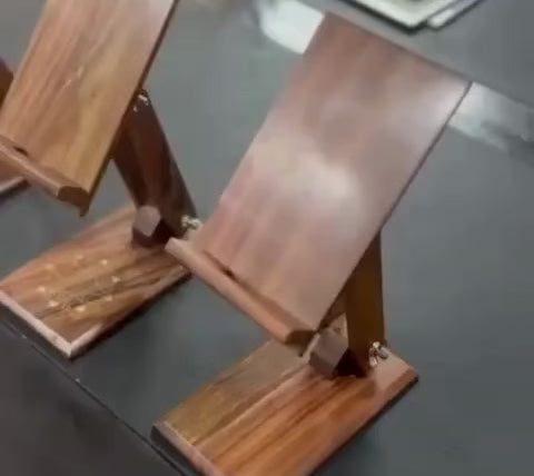 Premium Handmade Wooden Mobile Stand for Mobile