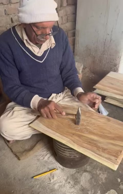 Handcrafted Wooden Nesting Tables